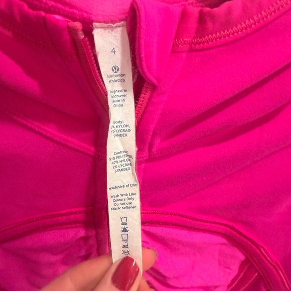 Lululemon Pure Balance Jacket 4 Paris Pink Hooded Stretch Running Gym! EUC! - Picture 5 of 10
